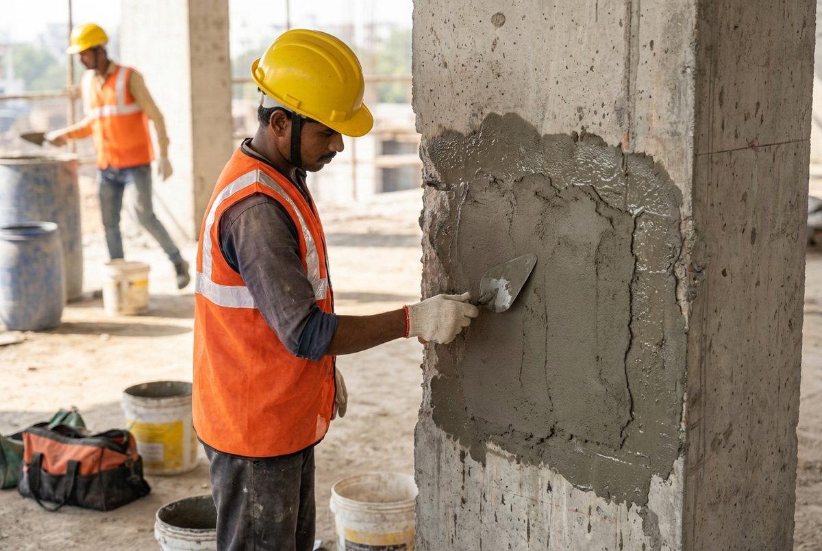 Free-flow micro-concrete