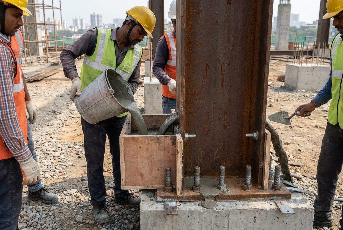 Base plates, anchors, dowels — anything that has to bear load.