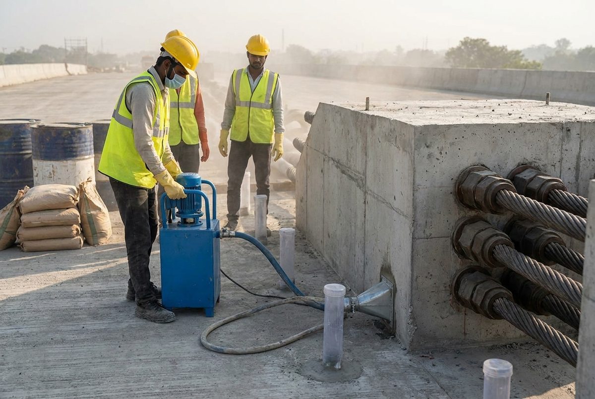 Post-tensioning / cable duct grouts