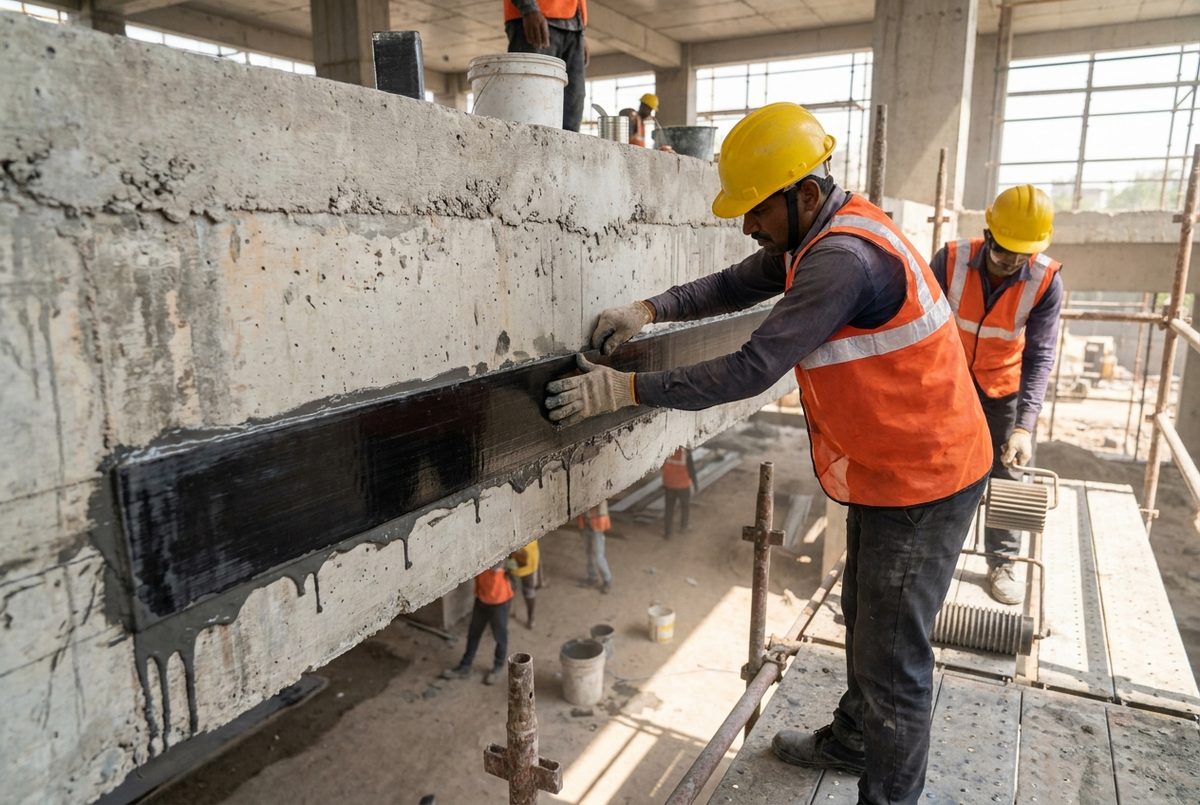 Externally bonded CFRP plates (laminates)