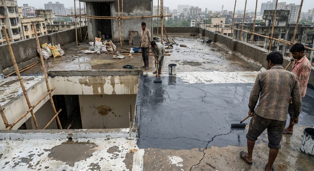 Terrace leakage after monsoon - Every monsoon the terrace leaks into the flat below.