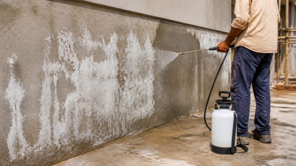 Efflorescence on plastered walls - White salt keeps coming back on the outside wall.
